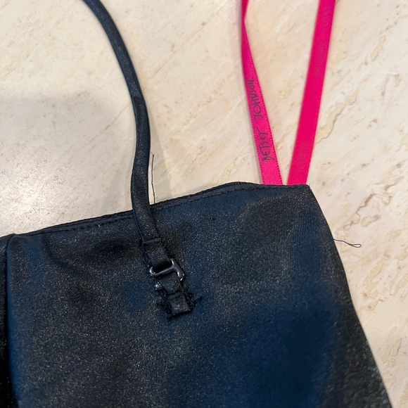 Vintage Betsy Johnson Black Strapless w removable “halter” strap - Picture 7 of 16